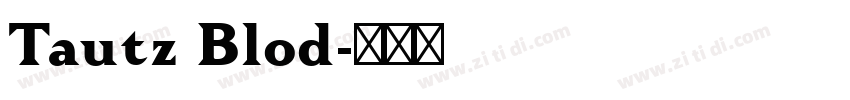Tautz Blod字体转换